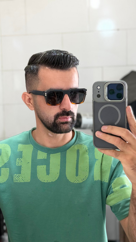 ۹۸۲۴عینک افتابی دسته سیم کشی عدسی یووی۴۰۰ کیفیت بینظیر